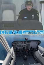 FSXA Cessna C172 Hellenic Cost Guard photoreal package with added views.